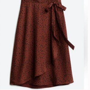 Le Lis Alanna Faux Wrap Midi Skirt-never Worn